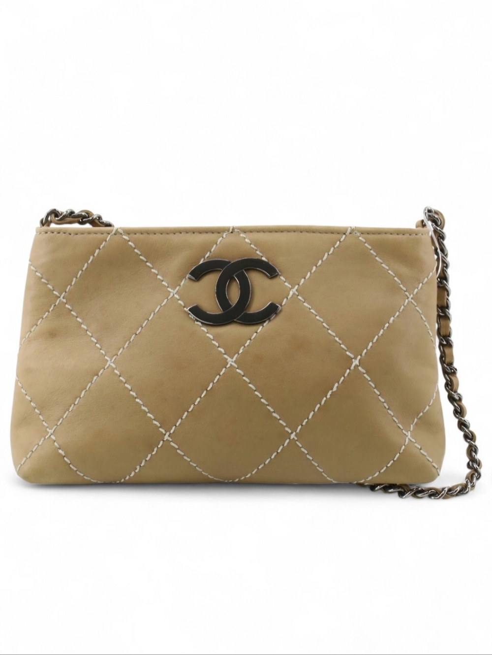 CHANEL Wild Stitch Mini Shoulder Bag Lambskin Pochette - Picture 2 of 13